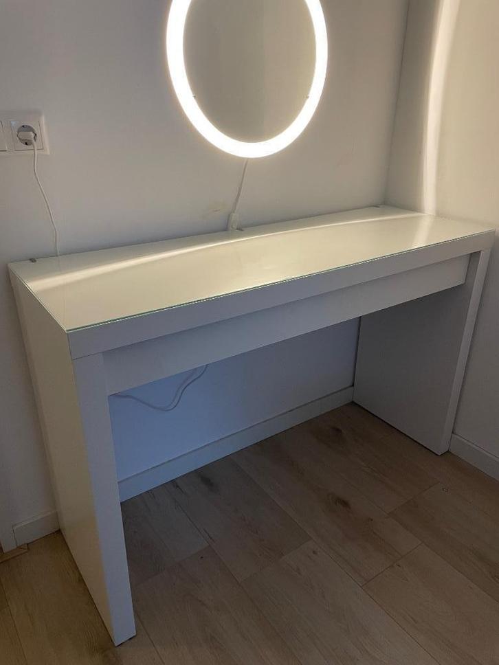 Malm kaptafel, Huis en Inrichting, Bureaus, Gebruikt, Bureau, Ophalen