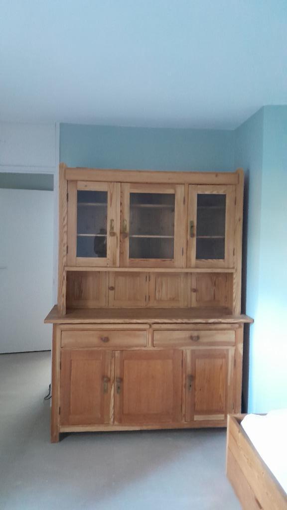 Geloogde grenen buffetkast, Huis en Inrichting, Kasten | Buffetkasten, Gebruikt, 200 cm of meer, 100 tot 150 cm, 50 tot 75 cm