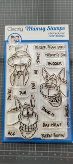 Whimsy Stamps  - Wonkey Donkey stempelset, Hobby en Vrije tijd, Ophalen of Verzenden, Zo goed als nieuw, Clearstamp