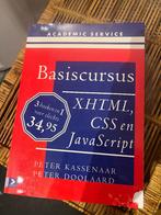 Academic Service Basiscursus XHTML CSS JavaScript lesboek, Boeken, Ophalen of Verzenden, Zo goed als nieuw