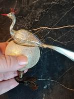 Antiek kestbal glas vogel kerst, Diversen, Kerst, Ophalen of Verzenden, Zo goed als nieuw