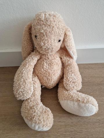 Knuffel Hema konijn 35 cm liggend lichtbruin K9189 beschikbaar voor biedingen