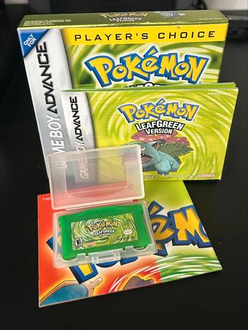 Pokémon Leaf Green - GameBoy Advance - CIB beschikbaar voor biedingen