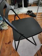 2x folding Ikea chairs second hand, Kunststof, Twee, Zwart, Ophalen of Verzenden