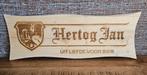 Groot houten HERTOG JAN 'uit liefde voor bier' wandbord, Verzamelen, Biermerken, Ophalen of Verzenden, Nieuw, Reclamebord, Plaat of Schild