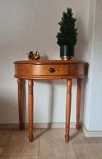 Grenen sidetable/ haltafeltje met 1 lade, Ophalen, Gebruikt, 100 tot 150 cm, 25 tot 50 cm