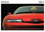 Folder Nissan TRI-X (conceptcar - Belgische uitgave - 1992), Verzenden, Gelezen, Nissan
