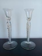 Slingerglas kandelaars, Ophalen of Verzenden