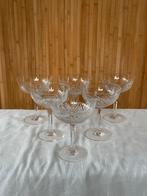 Set/6 Vintage art deco kristallen champagne coupe, Ophalen, Overige typen, Zo goed als nieuw, X
