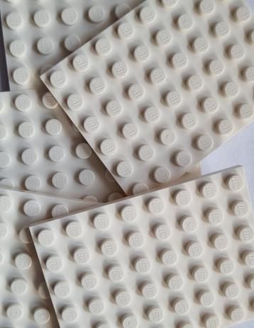 Lego 6x8 plate, White (per 5) beschikbaar voor biedingen