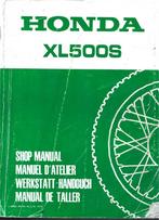 Honda XL500 S shop manual werkplaatsboek, Ophalen of Verzenden, Honda