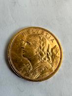 Gouden 1902 20 francs Zwitserland, Postzegels en Munten, Ophalen of Verzenden, Goud