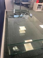 Glazen Salon tafel - Modern Design, Ophalen, Gebruikt, 100 tot 150 cm, 50 tot 100 cm