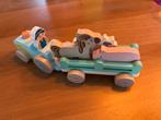 Houten Speelgoed Tractor met Dieren, Ophalen of Verzenden, Gebruikt, Rij- of Hobbelspeelgoed