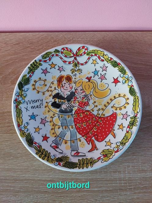 Blond Amsterdam kerst ontbijtbord, Huis en Inrichting, Keuken | Servies, Zo goed als nieuw, Bord(en), Blond Amsterdam, Aardewerk