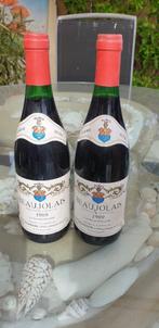 1989 Beaujolais A Boire Jeune- 2 flessen, Verzamelen, Wijnen, Frankrijk, Nieuw, Ophalen of Verzenden, Rode wijn