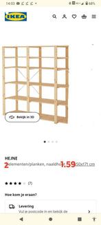 Huizen - Aangepaste IKEA HENJE stellingkast, Huis en Inrichting, Kasten | Stellingkasten, Ophalen, Zo goed als nieuw