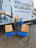 8x kantinestoel / vergaderstoel , stapelbaar en koppelbaar, Huis en Inrichting, Stoelen, Postbus, VST, Ophalen of Verzenden, Zo goed als nieuw