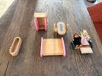 Houten Poppenhuis Meubels Set, Ophalen of Verzenden, Zo goed als nieuw, Toebehoren