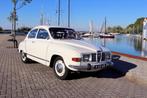 SAAB 96, vrij van wegenbelasting  APK., Auto's, Oldtimers, 1498 cc, Wit, Leder, Bruin