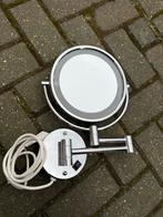 Wandspiegel met verlichting, Minder dan 50 cm, Rond, Ophalen of Verzenden, Zo goed als nieuw