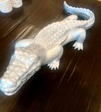 Gietijzeren Krokodil - Tuin & Badkamer Decoratie, Ophalen of Verzenden, Gebruikt, Metaal, Dierenbeeld