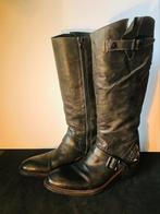 Vintage nieuwe lederen SANCHO laarzen M 39, Verzenden, Zwart, Nieuw, Sneakers of Gympen