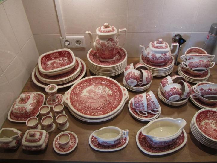 Rusticana rood Villeroy en Boch serviesdelen, Huis en Inrichting, Keuken | Servies, Zo goed als nieuw, Porselein, Ophalen of Verzenden