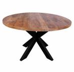 Mango ronde eettafel 120 of 130 cm, Nieuw, 100 tot 150 cm, Rond, Ophalen of Verzenden