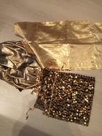 Gouden Carnaval Accessoires Set, Ophalen, Zo goed als nieuw, Maat 42/44 (L), Carnaval