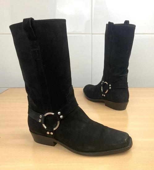 Paolo Rossi suède zwarte halfhoge laarzen maat 39, Kleding | Dames, Schoenen, Gedragen, Lage of Enkellaarzen, Zwart, Ophalen of Verzenden