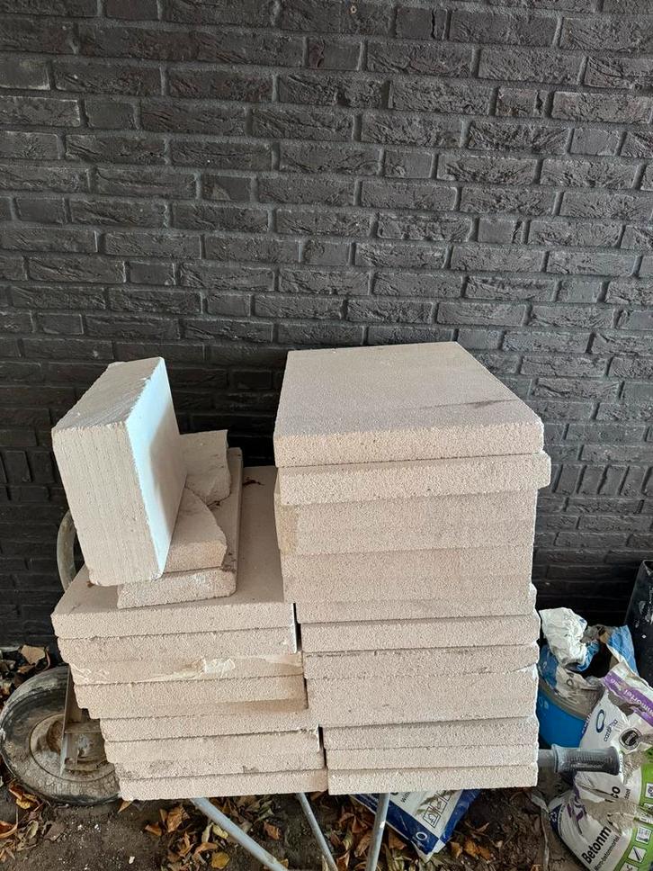 Gipsblokken - Diverse afmetingen, Doe-het-zelf en Verbouw, Metselstenen, Gebruikt, Overige typen, Ophalen of Verzenden