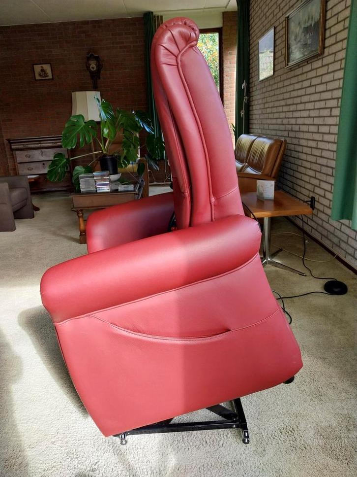 Fitform Relax Sta-Op Stoel - Goedwerkend!, Huis en Inrichting, Fauteuils, Leer, Ophalen