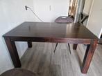 Eettafel donker teakhout, Huis en Inrichting, Tafels | Eettafels, Ophalen, Gebruikt, 100 tot 150 cm, Teakhout