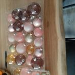 Kerstballen glas, rose, goud, bruin, Diversen, Kerst, Ophalen, Zo goed als nieuw