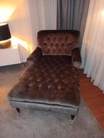 Chaise Lounge gecapitonneerd velvet luxe daybed, Huis en Inrichting, Banken | Sofa's en Chaises Longues, Gebruikt, Eenpersoons