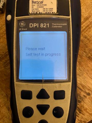 GE Druck DPI 821 Thermokoppel-kalibrator – WYSIWYG – werkend beschikbaar voor biedingen