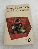 Huis Clos suivi de les mouches  Jean Paul Sartre uit 1972, Boeken, Gelezen, Ophalen of Verzenden, Jean Paul Sartre