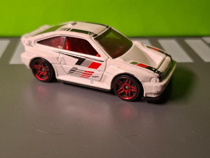 Hotwheels - 1985 Honda CR-X [wit] 1/60, Hobby en Vrije tijd, Modelauto's | Overige schalen, Gebruikt, Auto, Ophalen of Verzenden