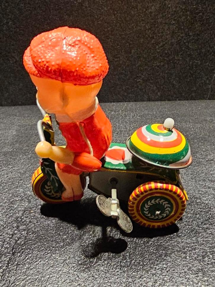 Vintage blikken speelgoed driewieler, Antiek en Kunst, Antiek | Speelgoed, Ophalen of Verzenden