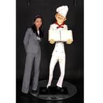 Chef Skinny beeld Menubord – Kok Hoogte 185 cm Beschrijfbaar