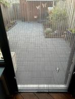 Antraciet schuifhordeur - gaas dient vervangen te worden, Ophalen, Gebruikt, 80 tot 100 cm, 215 cm of meer