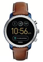 Horloge Smartwatch Fossil Q Explorist - Bruin, Fossil, Ophalen of Verzenden, Zo goed als nieuw, Android