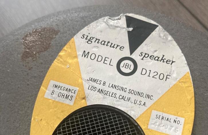 Grey JBL D120F Signature Speaker >> DEFECT <<, Audio, Tv en Foto, Luidsprekers, Niet werkend, Overige typen, Minder dan 60 watt