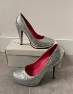 Jumex zilveren glitter pumps maat 38!, Kleding | Dames, Schoenen, Ophalen of Verzenden, Zo goed als nieuw, Grijs, Jumex