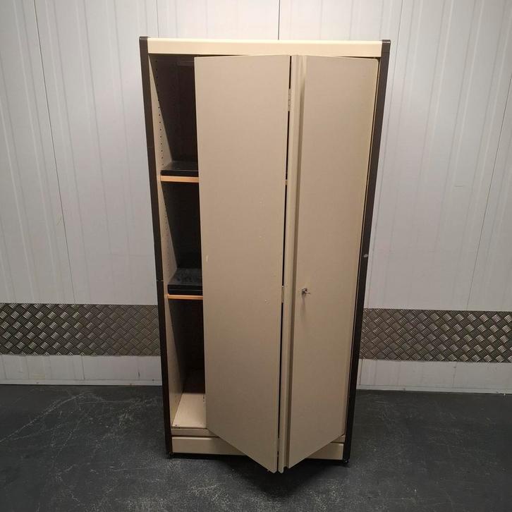 Vintage Industriële metalen kast kantoorkast archiefkast, Huis en Inrichting, Kasten | Roldeurkasten en Archiefkasten, Gebruikt