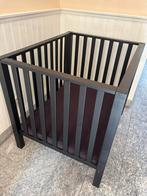 Babybox Zwart 80x100 incl Matras, Kinderen en Baby's, Boxen, Ophalen of Verzenden, Zo goed als nieuw