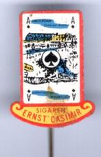 Ernst Casimir sigaren schoppenaas kaart speldje ( V_208a ), Verzamelen, Speldjes, Pins en Buttons, Verzenden, Zo goed als nieuw