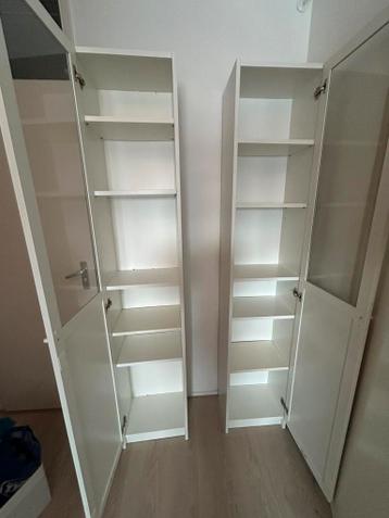 Ikea billy boekenkast 2 stuks wit incl oxberg deur - afbeelding 2
