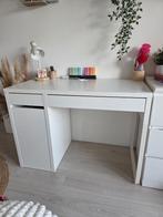 Ikea bureau Micke, wit, met kastje en lades, Huis en Inrichting, Bureaus, Ophalen, Gebruikt, Bureau